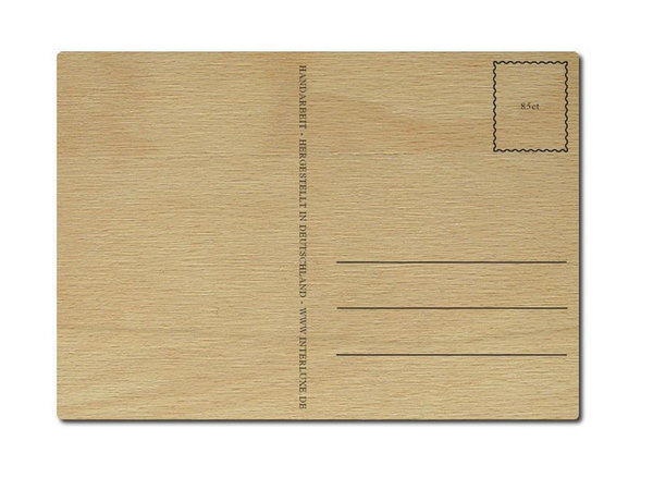 Postkarte aus Holz "Alles wird gut"